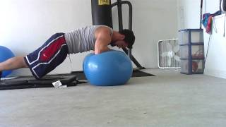 PlyoMed Fitness Abs Advanced Swiss Ball Ab Routine [upl. by Norag361]