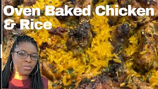 FLAVORFUL OVEN BAKED CHICKEN amp RICE [upl. by Enyamrahs]