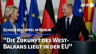 Scholz hofft auf EUBeitritt der Westbalkanstaaten vor 2034  AFP [upl. by Marcela]