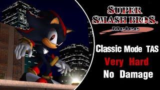 SSBM TAS  Shadow Classic Mode Very Hard No Damage [upl. by Clementine906]