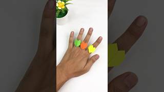 DIY Origami Heart Shaped Ring  Cute and Easy Paper Craft Tutorial [upl. by Aivatnuhs]