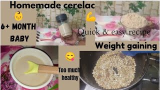 Healthy cerelac recipe for 6 month baby 6 month baby food  homemade cerelac [upl. by Sherilyn847]