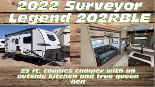 2022 Forest River Surveyor Legend 202RBLE Rear Bathroom Travel Trailer [upl. by Adnoek]