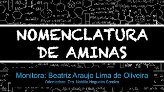 NOMENCLATURA DE AMINAS [upl. by Eiffe]