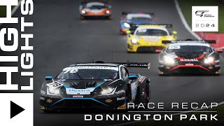 HIGHLIGHTS  Race  Donington Park  2024 British GT [upl. by Nojid]