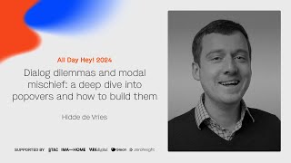 Hidde de Vries – Dialog dilemmas and modal mischief – All Day Hey 2024 [upl. by Risley]