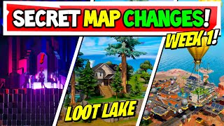 Fortnite Season 4 SECRET MAP CHANGES quotWeek 1quot [upl. by Mikey693]