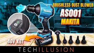 🔥THE MUST HAVE Makita 40V cordless Dust Blower AS001GZ XSA01Z in test😱  XGT Blower Review [upl. by Naneek]