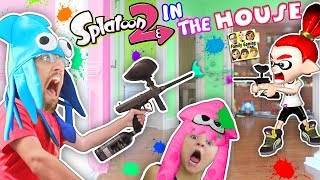 SPLATOON 2 in the HOUSE Paintballs EVERYWHERE FGTEEV Mom vs Dad vs Chase [upl. by Ahsienyt]