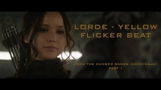 Lorde  Yellow Flicker Beat Lyric Video From The Hunger Games Mockingjay Part 1 [upl. by Mulloy]