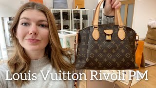 Louis Vuitton Rivoli PM Bag Review [upl. by Tamar47]