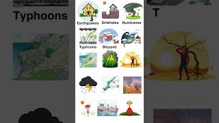 Natural disasters vocabulary  Types of disasters  Vocabulary [upl. by Millian]