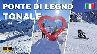 PASSO DEL TONALE amp PONTE DI LEGNO 🇮🇹  Sjezdovky a slunce v Italských Alpách  2024 [upl. by Chaworth]