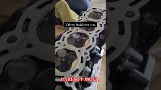 Valve leak down test valves automobile pareshpawar ytshorts shorts [upl. by Irollam]