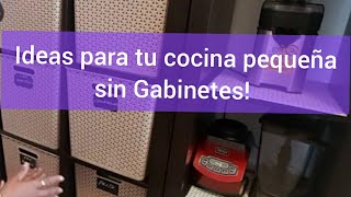 CÓMO ORGANIZAR COCINA SIN GABINETES  cómo organizar la despensa de la cocina [upl. by Flossi]