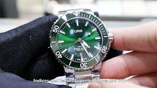 UNBOXING NEW ORIS AQUIS DATE GREEN DIAL 01 733 7730 4157 [upl. by Oeniri]