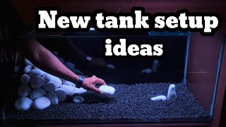 Aquarium decoration ideas ll freshwater tank setup ll how to decorate new tank ll [upl. by Jonme]