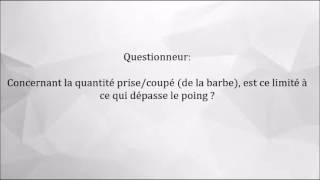 PEUTON COUPER DE LA BARBE CE QUI DÉPASSE DU POING DANS L’ENSEMBLE DE LA BARBE [upl. by Anoli]