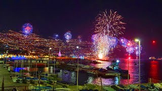 New Years Eve in Madeira 2021 2022  Show of Fireworks from Pestana CR7 [upl. by Philomena]