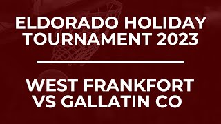 Eldorado Holiday Tournament  West Frankfort vs Gallatin County [upl. by Akenna903]