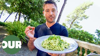 Pesto Pasta On The Stunning Ligurian Coast  Ginos Italian Escape E10  Our Taste [upl. by Ornie]