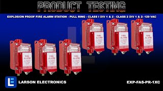 Explosion Proof Fire Alarm Station  Pull Ring  Class I Div 1 amp 2  Class 2 Div 1 amp 2 120 VAC [upl. by Maillil158]