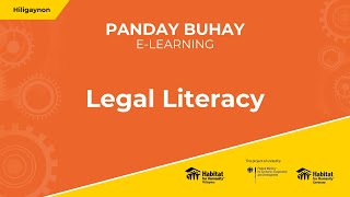 Legal Literacy Hiligaynon [upl. by Neelrac]