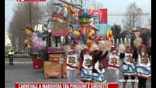 14022015  CARNEVALE A MARGHERA TRA PINGUINI E SIRENETTE [upl. by Anauqal]