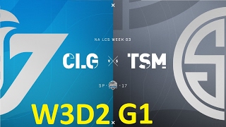 CLG vs TSM Game 1 Highlights  2017 NALCS SPRING SPLIT  WEEK 3 DAY 2 [upl. by Alroy]