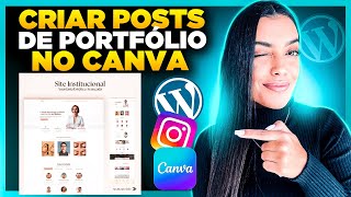 Como Fazer POST CARROSSEL no Canva para Divulgar Portfólio de Criação de Sites vendersites [upl. by Denise267]