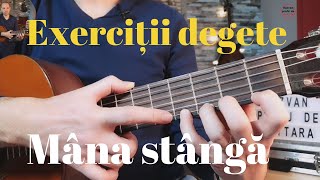 Exercitii degete mana stanga  Tutorial chitara clasica [upl. by Carmelina]