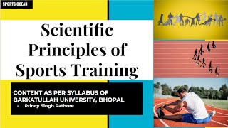 Scientific principles of sports training part 1 paper 1 MPEdBPEd Physical Education sportsPE [upl. by Nnaaihtnyc]