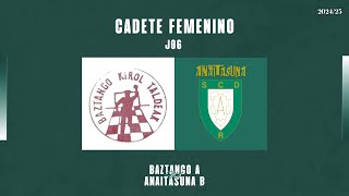 CF  LIGA  1ª FASE  J06  Baztango A vs Anaitasuna B 20242025 [upl. by Redman]