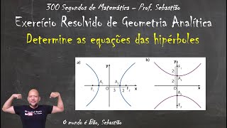 GEOMETRIA ANALÍTICA  CÔNICAS  Exercício 17  Determine as Equações das Hipérboles [upl. by Skelly]