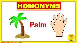 Homonyms Homonyms Words Homonyms In English GrammarS2LEARN [upl. by Enogitna]