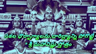 సకల బాధలనుపాపాలను హరించేటిSriMaha vishnu Stotram with lyricsmeaningampSignificance🙏 [upl. by Gurevich]