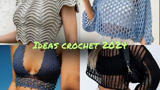 Tops crochet 2024 Ideas prendas crochet Inspiración crochet [upl. by Daniela439]