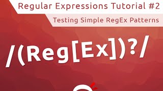 Regular Expressions RegEx Tutorial 2  Simple RegEx Patterns [upl. by Nairdna950]