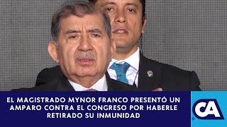 Magistrado del TSE presentó un amparo en contra del Congreso de la República [upl. by Akimad]