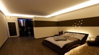 Indirekte Beleuchtung von Wand und Decke mit LED Stuckleisten  Ideen Beispiele von BENDU [upl. by Suiratnod156]