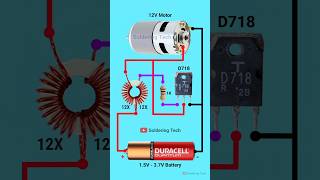 15V to 12V converter  Joule thief booster  Voltage booster circuit [upl. by Doownel134]