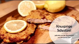 Knusprige Schnitzel von der Stoneware®️ von Pampered Chef®️  quotJamesquot großer Ofenzauberer [upl. by Ennovi]