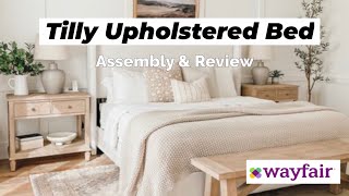 Tilly Upholstered Bed Assembly amp Review Our Honest Thoughts [upl. by Ycat]