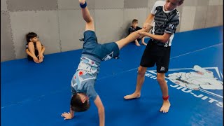 BJJ PreTournament Training NoGi Kids [upl. by Darnall783]