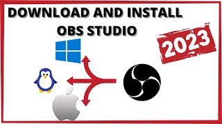 ✅DOWNLOAD and install OBS STUDIO 2023  Easy and Quick Tutorial [upl. by Oigile906]