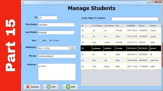 JAVA  Student Information System Project In Java Using NetBeans With Source Code  Part 15 [upl. by Ardnala]