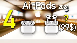 AirPods 4 et AirPods Lite à 99 ou SE chez Apple en 2024 [upl. by Etteloiv]