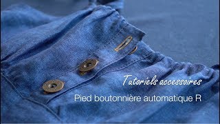 Pied boutonnière automatique R  elna [upl. by Ardnasirk900]