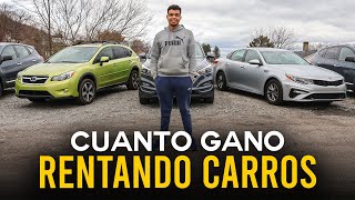 Cuanto Dinero Gano RENTANDO CARROS EN ESTADOS UNIDOS [upl. by Farmer]