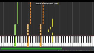 The Killers  Jenny Was a Friend of Mine synthesia [upl. by Ennael]